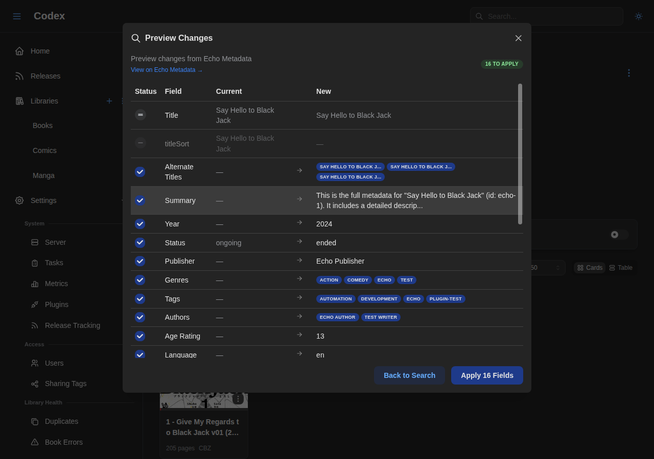 Metadata Preview